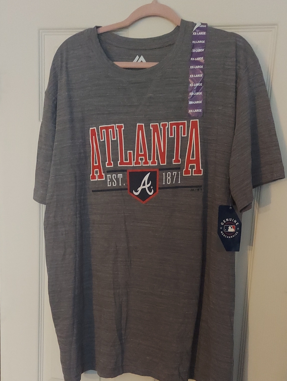 Gray Atlanta Braves Tee Xxl